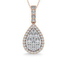 Diamond 5/8 Ct.Tw. Cluster Pendant in 14K Rose Gold