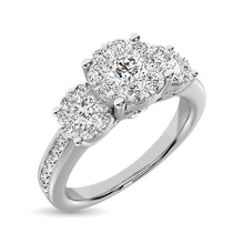 14K White Gold 1 1/2 Ct.Tw.Diamond Fashion Ring