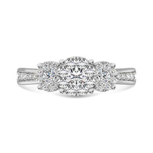 14K White Gold 1 1/2 Ct.Tw.Diamond Fashion Ring