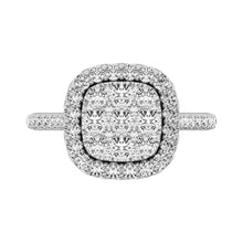 14K White Gold 1 1/5 Ctw Diamond Fashion Ring