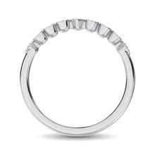 14K White Gold 1/20 Ct.Tw. Diamond Stackable Band