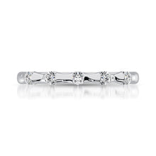 14K White Gold 1/8 Ct.Tw. Diamond Stackable Band