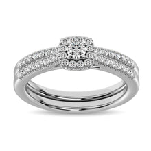 14K White Gold 2/5 Ctw Diamond Engagement Ring