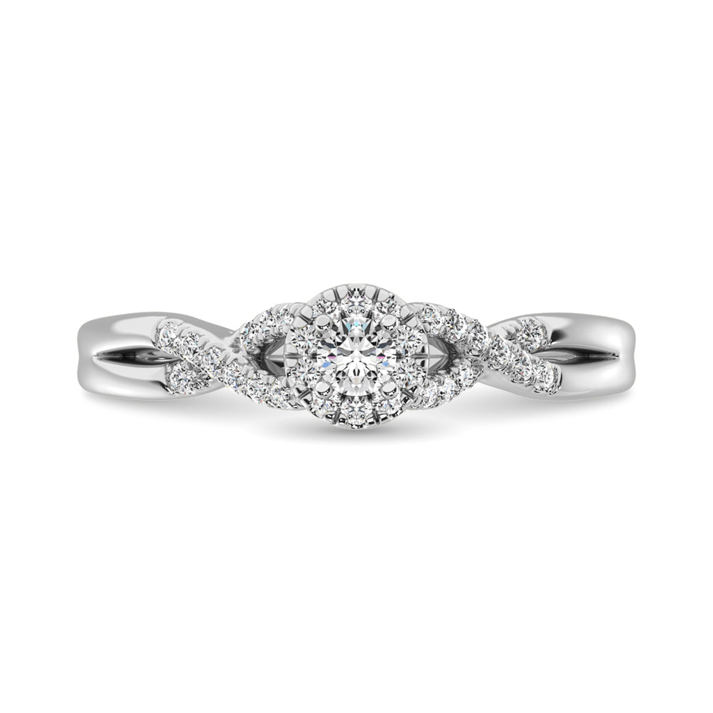 Diamond 1/4 Ct.Tw. Engagement Ring in 10K White Gold
