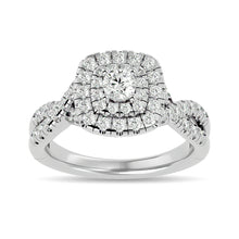 Diamond 1 ct tw Round-cut Engagement Ring in 14K White Gold