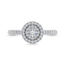 Diamond 1/2 Ct.Tw. Halo Engagement Ring in 10K White Gold