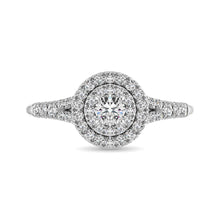 Diamond Engagement Ring 1/2 ct tw in 10K White Gold