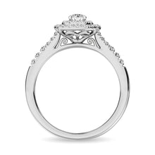 Diamond Engagement Ring 1/2 ct tw in 10K White Gold