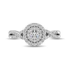 Diamond Engagement Ring 1/2 ct tw in 10K White Gold