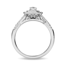 Diamond Engagement Ring 1/2 ct tw in 10K White Gold
