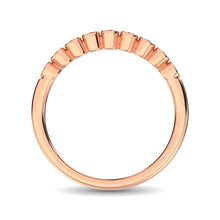 14K Rose Gold 1/10 Ct.Tw.Diamond Stackable Band