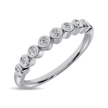 14K White Gold 1/10 Ct.Tw.Diamond Stackable Band