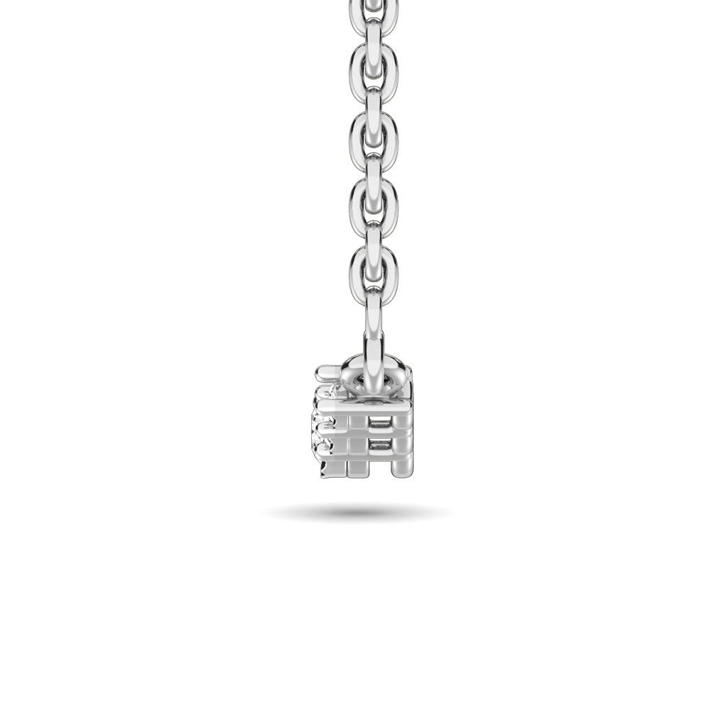 10K White Gold 1/6 Ct.Tw. Diamond Fashion Neckalce