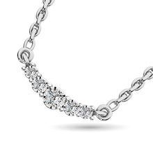 10K White Gold 1/6 Ct.Tw. Diamond Fashion Neckalce