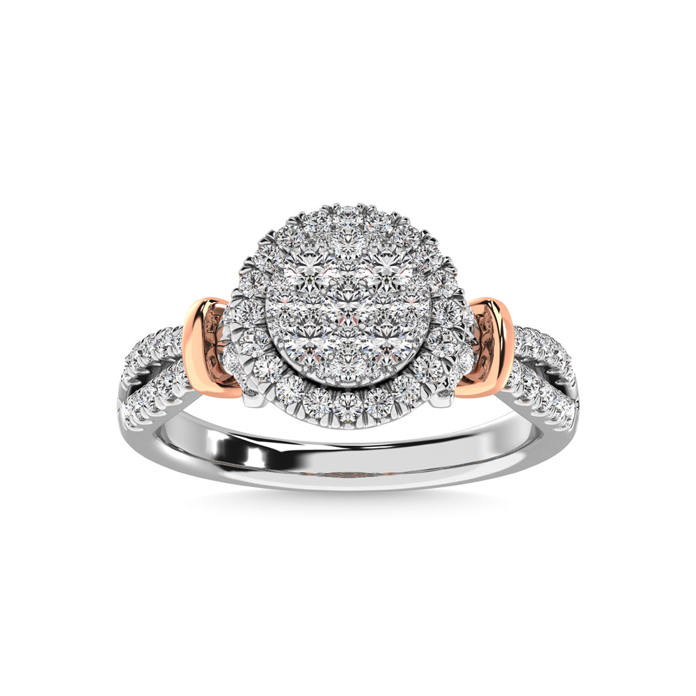 14K White Gold 3/4 Ctw Diamond Fashion Ring