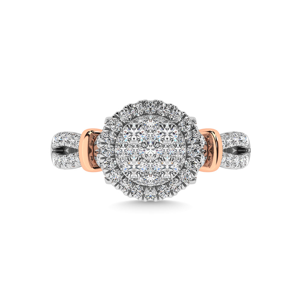 14K White Gold 3/4 Ctw Diamond Fashion Ring
