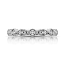 14K White Gold 1/8 Ct.Tw.Diamond Stackable Band