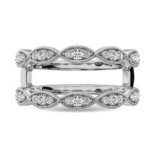 Diamond 1/2.Tw. Mens Machine Band in 10K White Gold