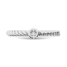 Diamond 1/10.Tw. Stackable Band in 10K White Gold