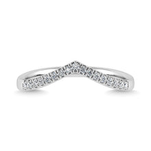 Diamond 1/6 Ct.Tw. Chevron Band in 14K White Gold