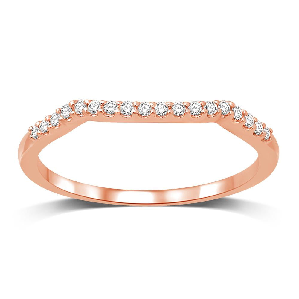 14K Two Tone Gold 1/4 Ct.Tw. Diamond Engagement Ring