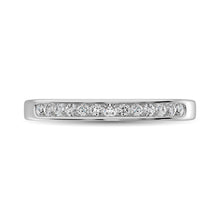 Diamond 1/5 Ct.Tw. Channel Set Machin Band in 14K White Gold