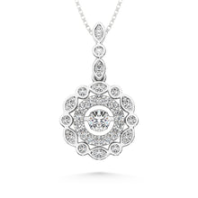 10K White Gold 2/5 Ctw Diamond Fashion Pendant