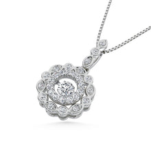 10K White Gold 2/5 Ctw Diamond Fashion Pendant