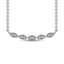 10K White Gold 1/10 Ctw Diamond Fashion Necklace