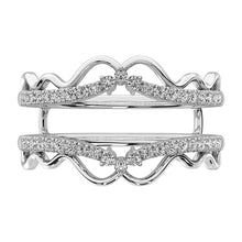 10K White Gold 1/3 Ct.Tw. Diamond Guard Ring