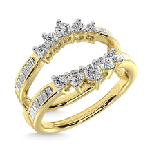 Diamond 3/4 Ct.Tw. Round and Baguette Wraps and Enhancer in 14K Yellow Gold