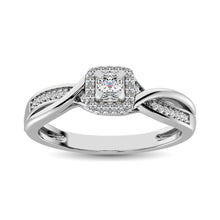 Diamond 1/6 Ct.Tw. Promise Ring in 10K White Gold