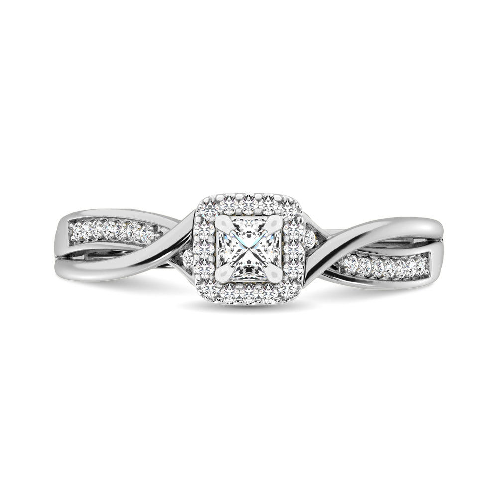 Diamond 1/6 Ct.Tw. Promise Ring in 10K White Gold