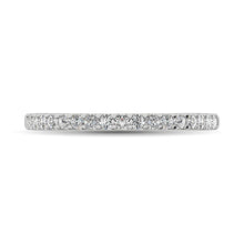 14K White Gold Diamond 1/6 Ct.Tw. 9 Stone Anniversary Band