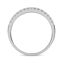 14K White Gold Diamond 1/5 Ct.Tw. 9 Stone Anniversary Band