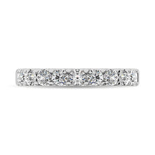 14K White Gold Diamond 2/5 Ct.Tw. 9 Stone Anniversary Band