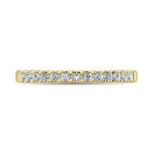 14K Yellow Gold Diamond 1/4 Ct.Tw. 9 Stone Anniversary Band