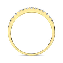 14K Yellow Gold Diamond 1/4 Ct.Tw. 9 Stone Anniversary Band