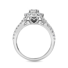 Diamond 1 Ct.Tw. Oval Shape Engagement Ring in 10K White Gold