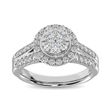 Diamond 1 Ct.Tw. Round Shape Engagement Ring in 10K White Gold