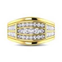 10K Yellow Gold 1 1/2 Ct.Tw. Diamond Men's Fashion Ring