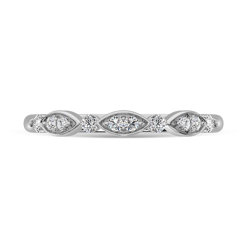 Diamond 1/5 Ct.Tw. Stackable Ring in 14K White Gold