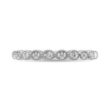 14 White Gold Diamond 1/6 ctw Bubble stackable Band - thediamondsq
