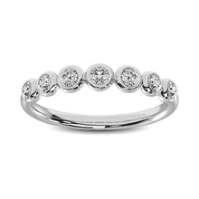 14 White Gold Diamond 1/6 ctw Bubble stackable Band - thediamondsq