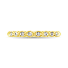Diamond 1/6 Ct.Tw. Stack Band in 10K Yellow Gold