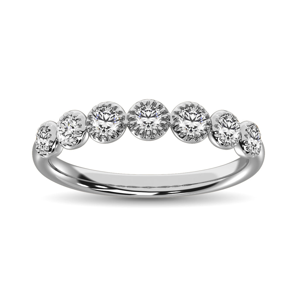 Diamond 1/6 Ct.Tw. Stack Band in 14K White Gold