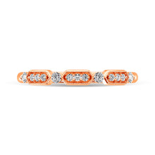 Diamond 1/6 Ct.Tw. Stack Band in 14K Rose Gold