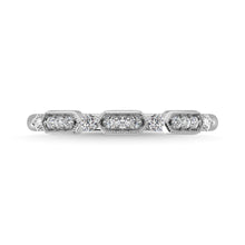 14K White Gold 1/6 Ctw Diamond Annivesary Ring - thediamondsq