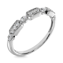 14K White Gold 1/6 Ctw Diamond Annivesary Ring - thediamondsq
