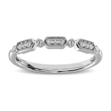 14K White Gold 1/6 Ctw Diamond Annivesary Ring - thediamondsq